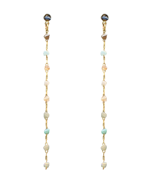 Bead Chain Drop Earrings