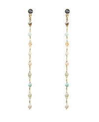 Bead Chain Drop Earrings