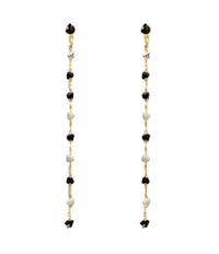 Bead Chain Drop Earrings