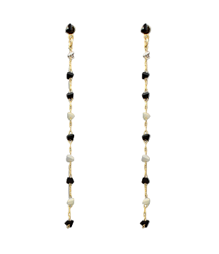 Bead Chain Drop Earrings