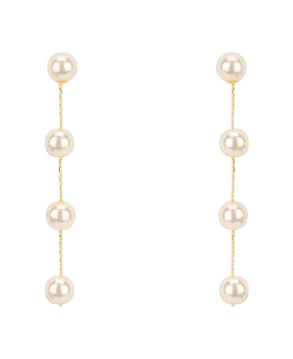6mm Pearl Linear Earrings