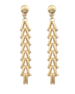 Chain Linear Drop Earrings