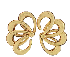 Half Flower Earrings