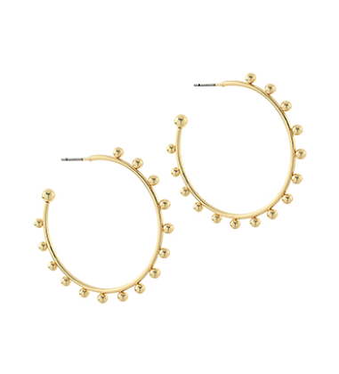 Dotted Metal Hoops