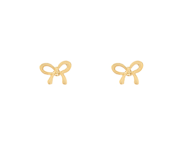 Bow Outline Stud Earrings