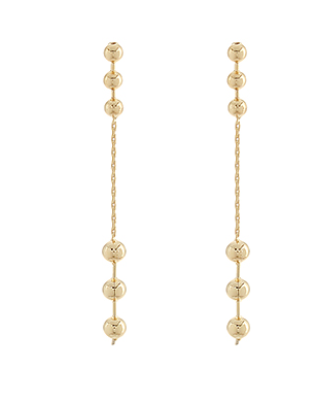 Linked CCB Ball & Chain Earrings