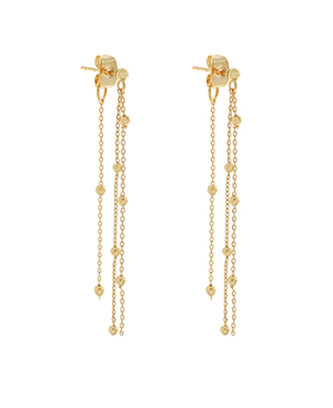 Ball Chain Front Back Earrings