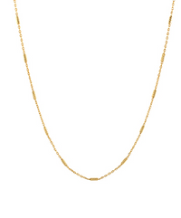 Textured Mini Bar Station Necklace
