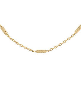 Textured Mini Bar Station Necklace