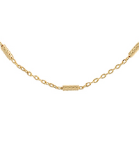 Textured Mini Bar Station Necklace