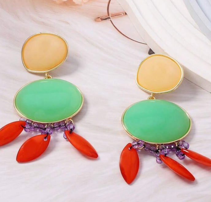 Resin Vintage Statement Earring