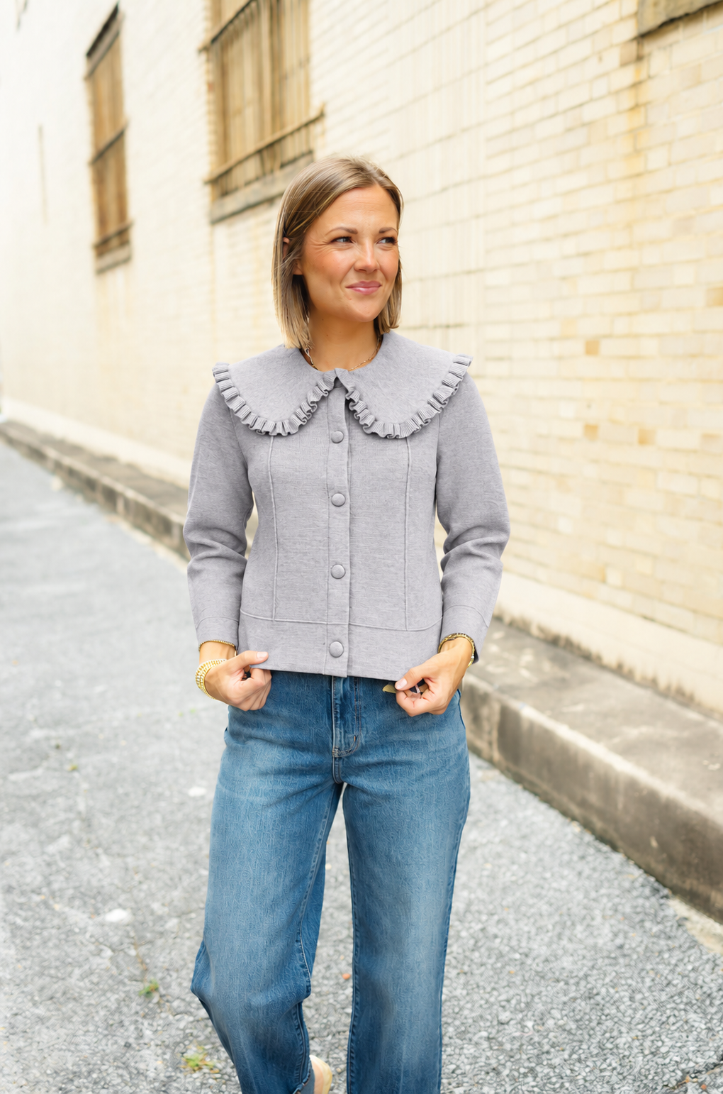 The Stacy Sweater in Grey