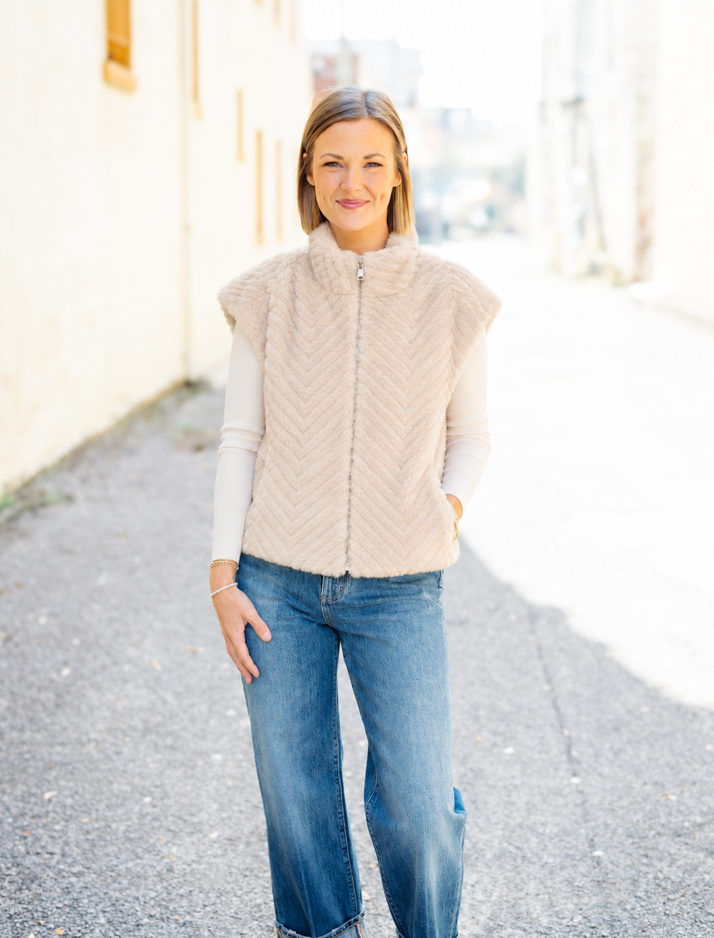 The Aster Fur Vest