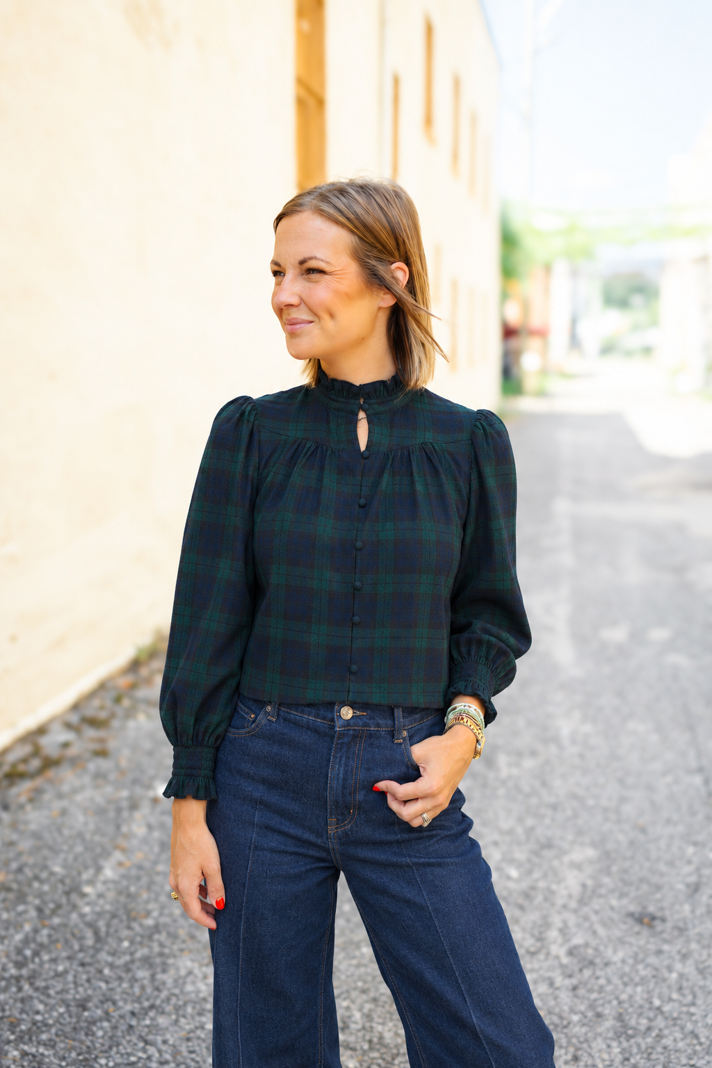 The Pretty in Plaid Top
