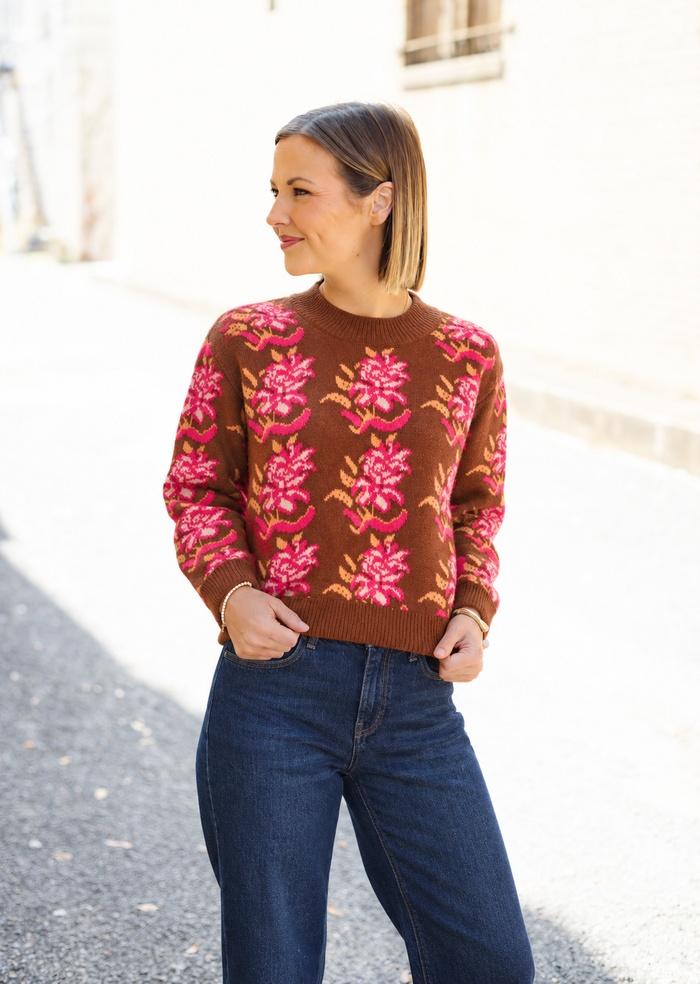 The City Stroll Sweater in Copper