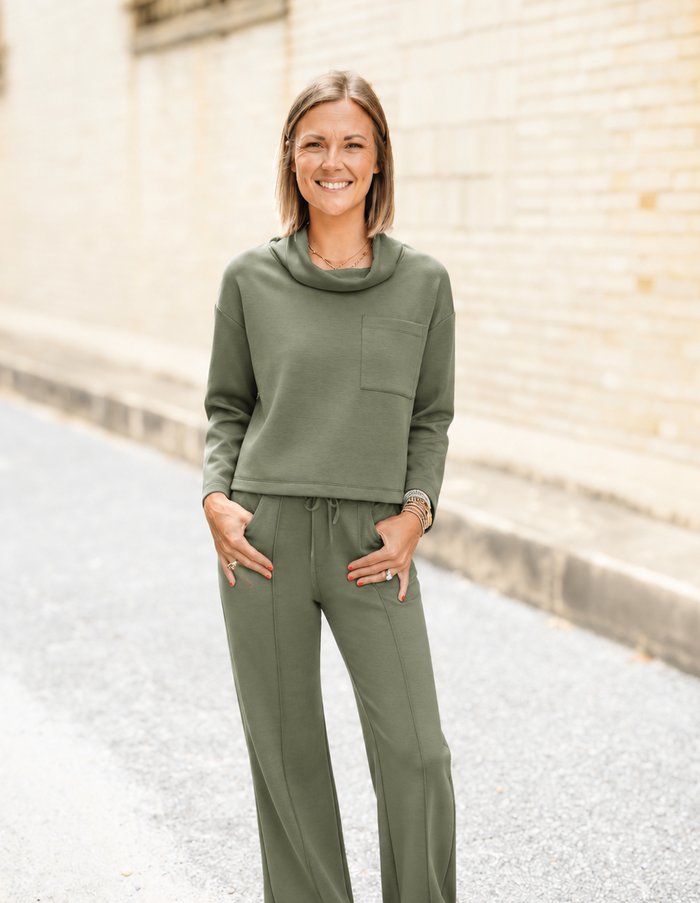 The Donna Top in Olive