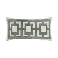 Villa by Classic Home Corbin Jade Green Pillow 14x26