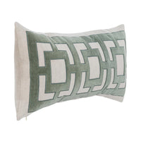 Villa by Classic Home Corbin Jade Green Pillow 14x26