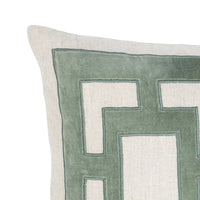 Villa by Classic Home Corbin Jade Green Pillow 14x26