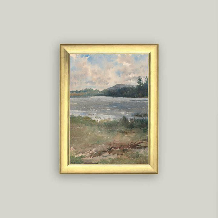 Lakeside Landscape Framed Art 13 x 17