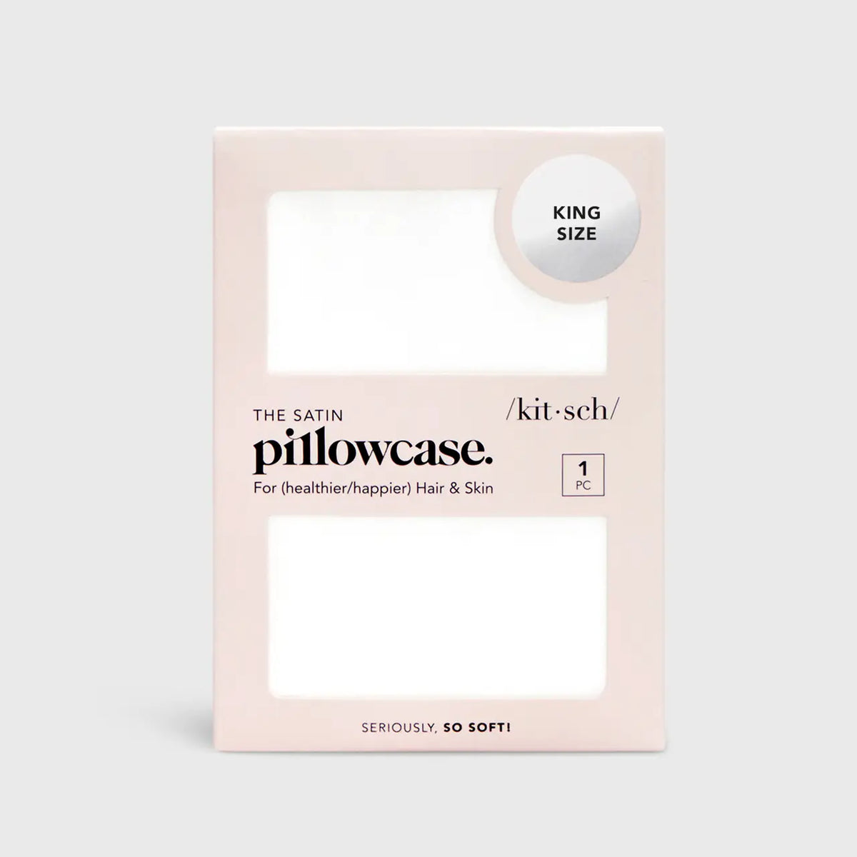 Kitsch: Satin Pillowcase King - Ivory