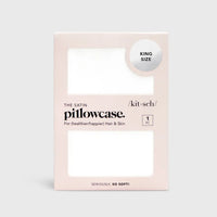 Kitsch: Satin Pillowcase King - Ivory