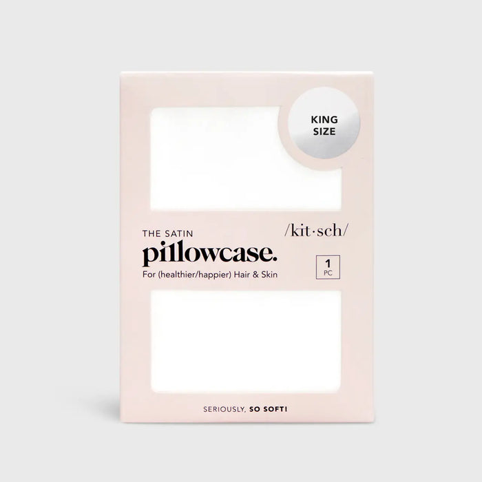 Kitsch: Satin Pillowcase Standard - Ivory