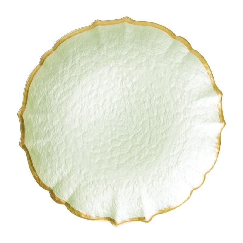 Vietri Baroque Glass Pistachio Service Plate/Charger