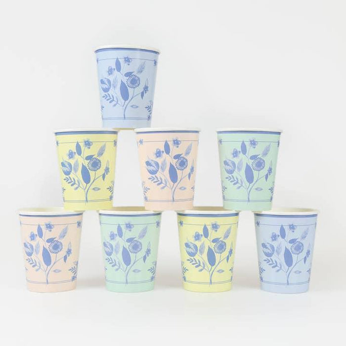 Vintage Botanical Cups
