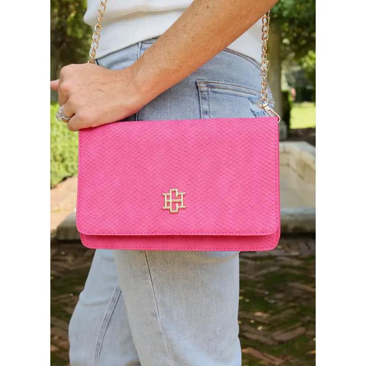 Bryn Clutch/Crossbody Fuchsia