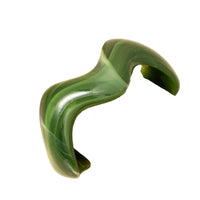 Wavy Marble Resin Cuff Bracelet