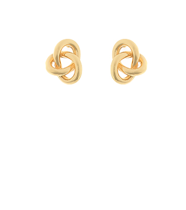 Wide Love Knot Earrings