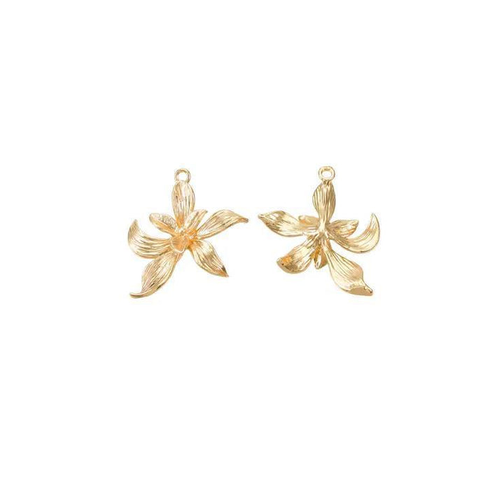 Gold Lovely Lily Charm