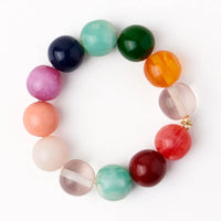 Cece Large Resin Bead Bracelet Multi