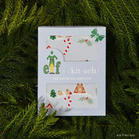Kitsch:Elf X Kitsch Satin Pillowcase- Periwinkle Christmas