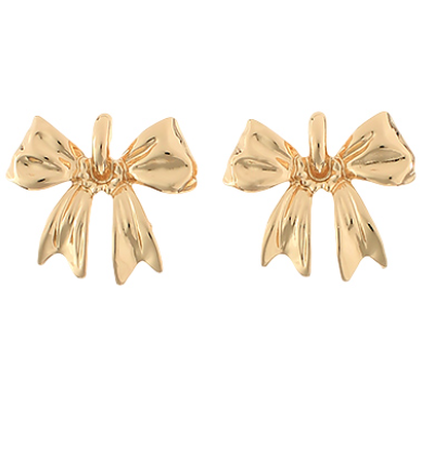 Textured Casting Bow Earrings