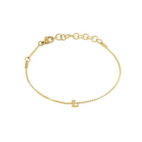 Waterproof Gold Dainty Initial Bracelet