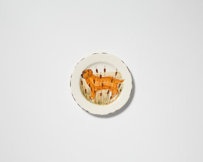 VIETRI Wildlife Hunting Dog Salad Plate