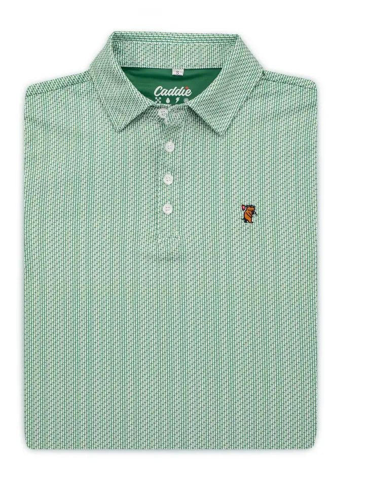 Caddie Green Tee Polo