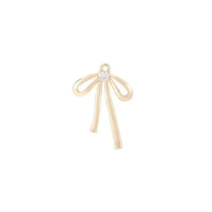 Gold Coquette Bow Charm