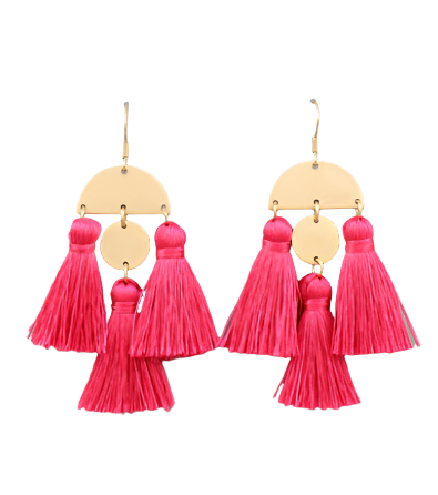 Tassel & Wedge Earrings