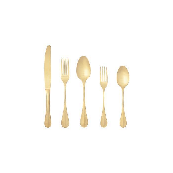 Nau Gold Flatware 5 Piece Set- Costa Nova