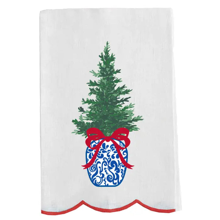 Tea Towel Chinoiserie Tree