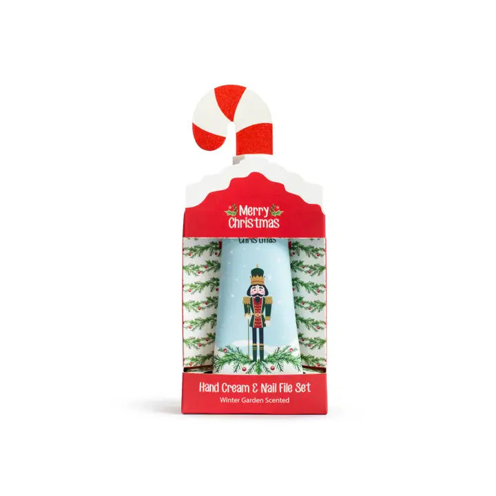 Nutcracker and Holly Hand Cream and Nail File Set