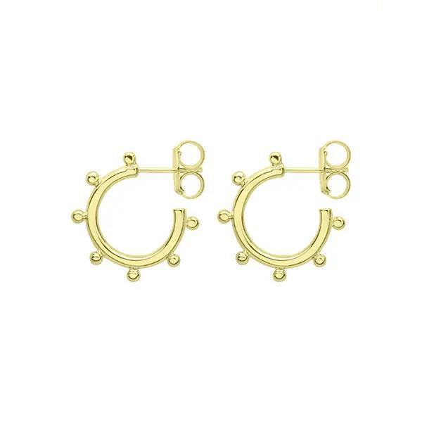 Sheila Fajl Petite Sweetie Pie Hug Hoops 18K Gold Plated