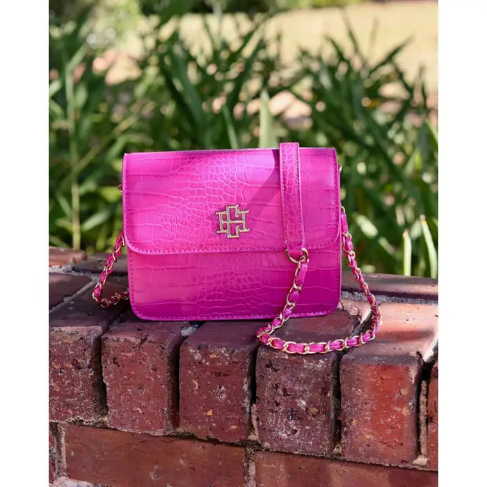 The Evelyn Hot Pink Crossbody