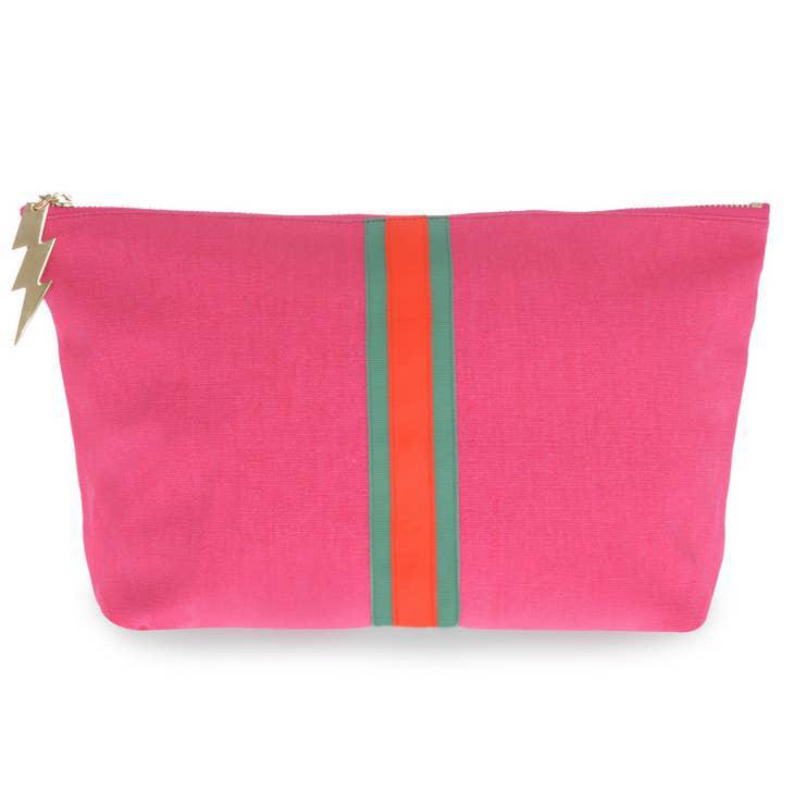 Large Pink Stripe Bag