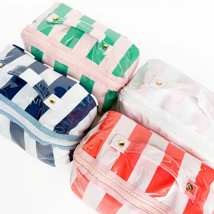 Striped Toiletry Bag