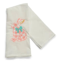 Pink Gingham Bunny Tea Towel
