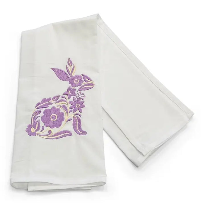 Fancy Bunny Tea Towel